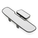 Car Van Wide Angle Curved Interior Rear View Double Mirror Clear Lens