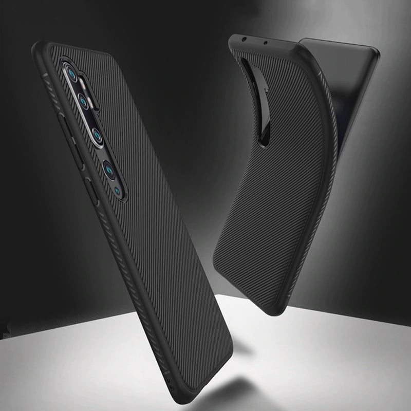 Bakeey Carbon Fiber Texture Ultra-thin Soft Silicone Shockproof Protective Case for Xiaomi Mi Note 10 / Xiaomi Mi Note 10 Pro / Xiaomi Mi CC9 Pro