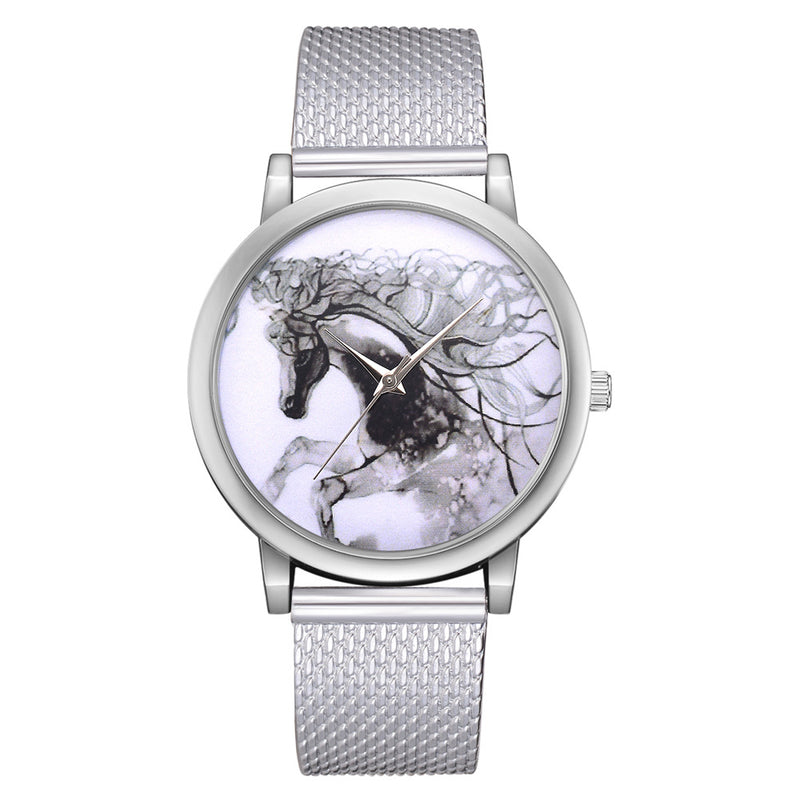 LVPAI P598 China Style Horse Dial Face Women Wrist Watch Casual Style Quartz Watches