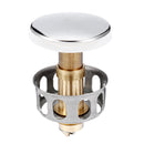 Chrome Click Clack Slotted Sprung Pop Up Push Button Sink Basin Waste Faucet