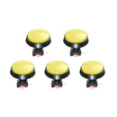 5Pcs Yellow LED Light 60mm Arcade Video Game Player Push Button Switch