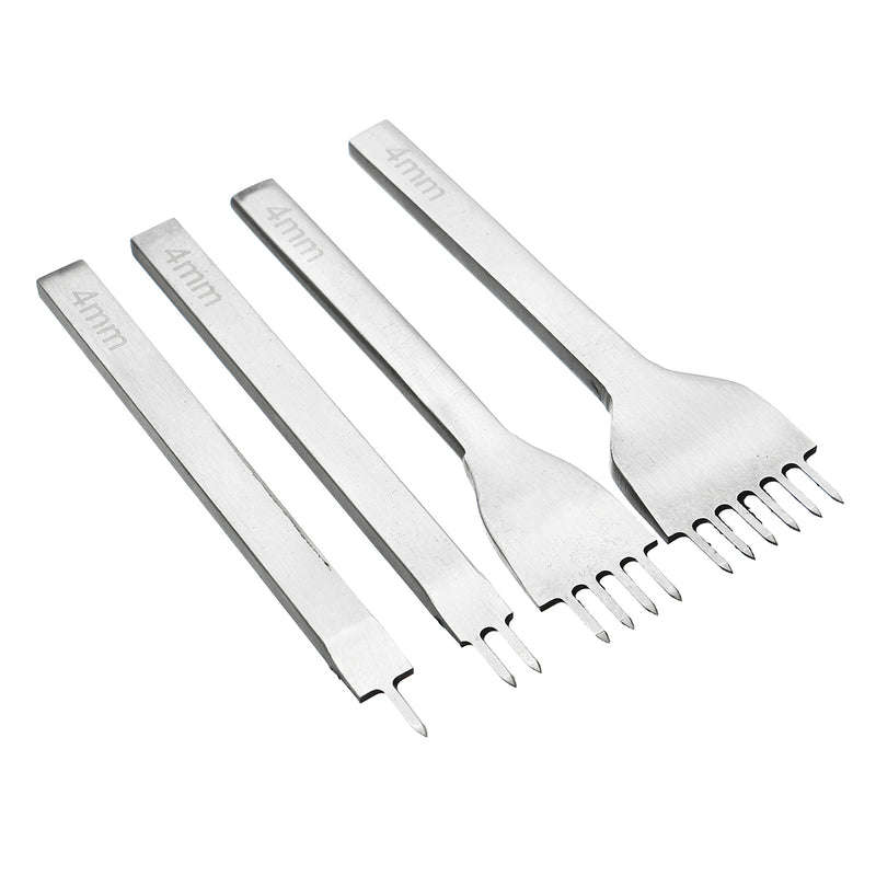 49Pcs Leather Craft Punch Carving Tool Stitching Carving Working Sewing Saddle DIY Kits