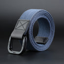 140cm ZANLURE DB02 Punch Free Buckle Canvas Waist Belt Tactical Belt For Outdoor Sports Hunting