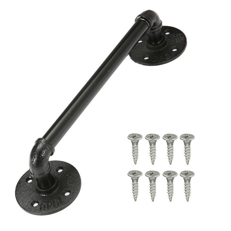 50cm Bathroom Towel Holder Bar Rack Hanger Black Towel Shelf Shower Room Iron Storage Shelves