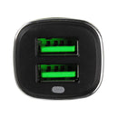iMars QC3.0 Qualcomm 36W Dual USB Port Fast Charge Car Charger High Power