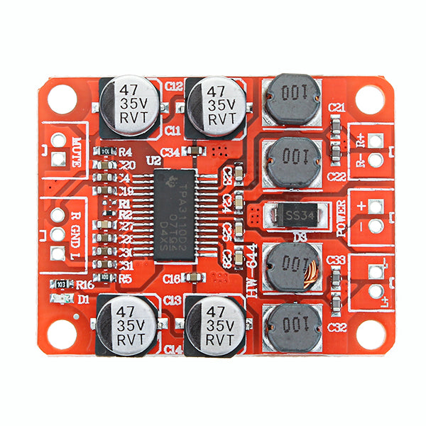 5pcs TPA3110 DC 12V 24V 2x15W Dual Channel Stereo Digital Amplifier Board For 4/6/8/10 Ohm Speaker