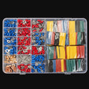 Soloop 350pcs Terminals Connectors + 328pcs 2:1 Heat Shrink Tube Assorted Box Kit