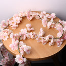 Artificial Silk Cherry Blossom Flower Hanging Vine Garlands Home Wedding Decorations
