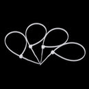 Suleve ZT13 Nylon 500Pcs 3/4mm 10/12/15/20cm White Nylon Self-locking Cable Tie Zip Ties Strong Tensile Strength