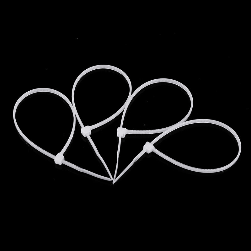 Suleve ZT13 Nylon 500Pcs 3/4mm 10/12/15/20cm White Nylon Self-locking Cable Tie Zip Ties Strong Tensile Strength