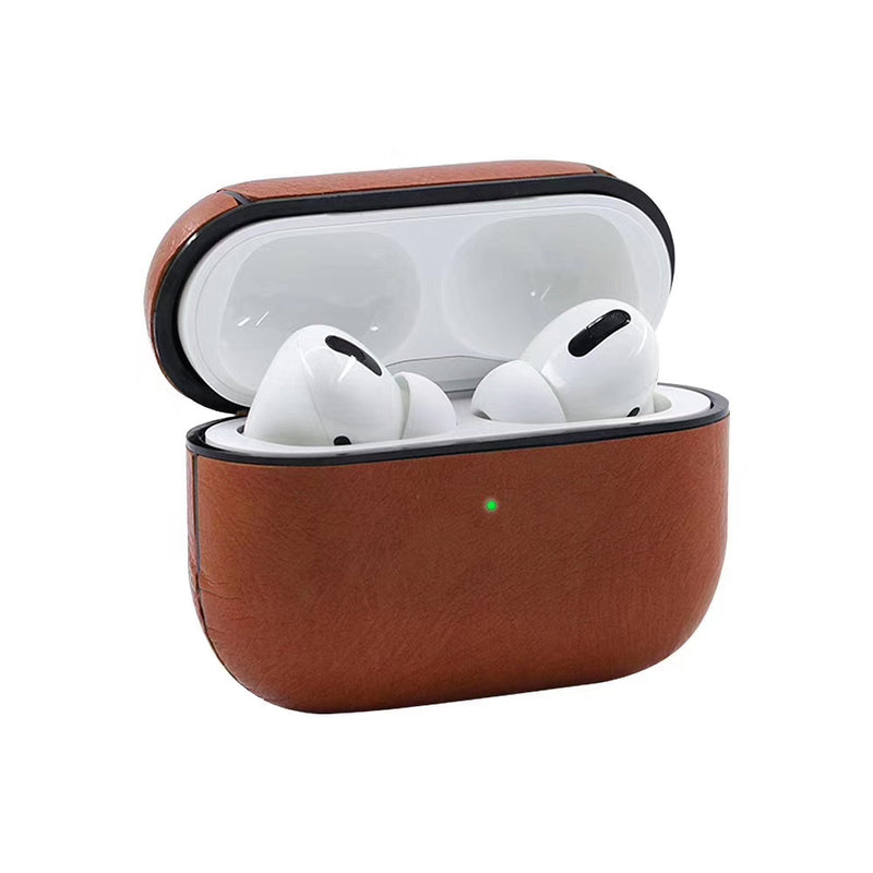 Bakeey Luxury PU Leather Shockproof Earphone Storage Case with KeyChain for Apple Airpods 3 Airpods Pro 2019