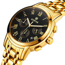 STRYVE S9601 Luminous Display Fashion Stainless Steel Strap Zinc Alloy Case 24hours Display Men Quartz Watch