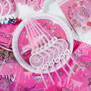 16Pcs Children's Birthday Party Supplies Kids Napkin Banner Tableware Decorations