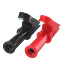DANIU 2Pcs 2000V 30A Crocodile Alligator Folders Safety Test Clips For 4mm Shrouded Banana Plug