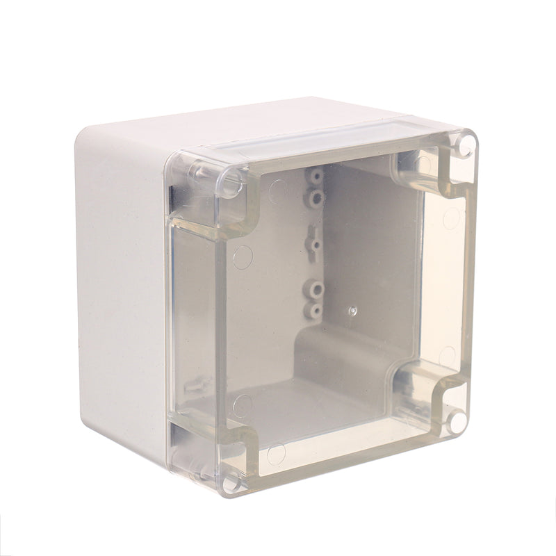 Plastic Waterproof Electronic Project Box Clear Enclosure Cover Electronic Project Case 120*120*90mm