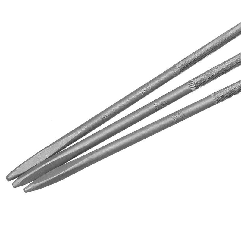 3Pcs 4mm 3/8 Inch Chainsaw Saw Chain Sharpening Round Files Tool Suits For Woodwork