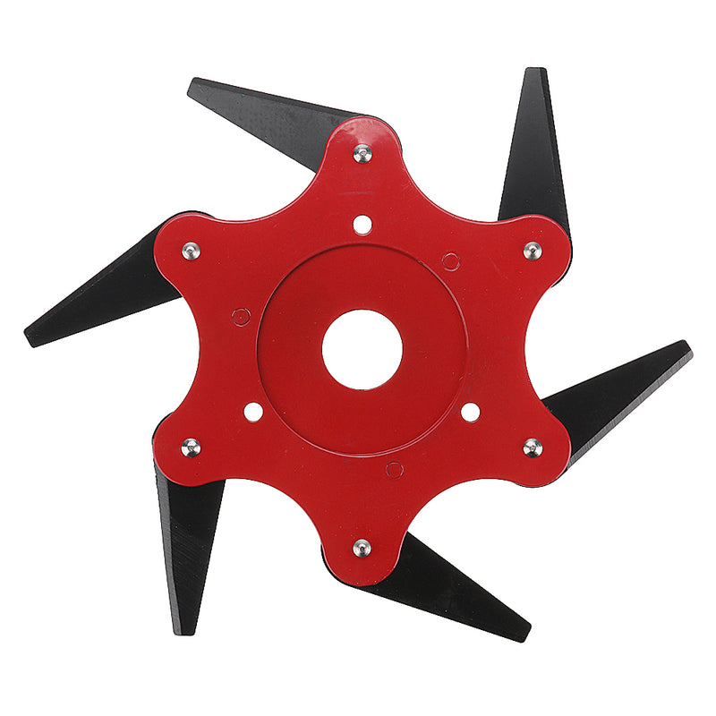 Upgrade Trimmer Head 65Mn 6 Teeth Blade Trimmer Head Brush Cutter Blade for Lawnmower