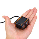 XANES 1200LM 2xT6 LED 4-Mode Waterproof Bike Light Temperature Control Power Display No Batt