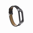 Bakeey Leather Strap with Metal Frame Replacement Wristband for Xiaomi Mi Band 3 Smart Bracelet