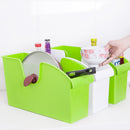 Multifunctional Plastic Upscale Kitchen Storage Box with Wheels Finishing Dishes Pot Rack