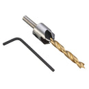 3-10mm HSS 5 Flute Countersink Drill Bit Set Carpentry Reamer Wood Working Chamfer Drill Bit