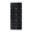 30W 12V Solar Power Panel Monocrystalline Silicon Semi-flexible Home Electricity