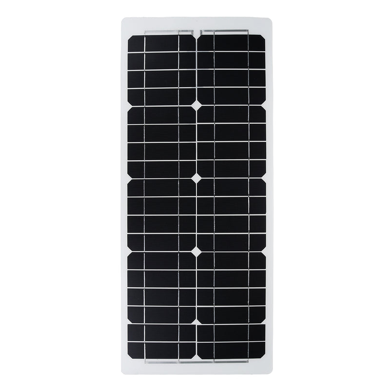 30W 12V Solar Power Panel Monocrystalline Silicon Semi-flexible Home Electricity