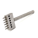 Leather Craft Round Hole Punch Cutter 2/4/6 Hole Row Puncher 5mm Spacing Hole Punch