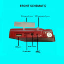 Motorcycle bluetooth Caller ID Voice Number MP3 Player 3.5 inch Speaker Waterproof TF Card USB Remote Control
