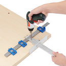 Drillpro Aluminum Aolly Inch/mm Cabinet Hardware Jig for Handles and Knobs Door Drawer Guide Jig