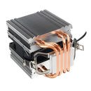 12V RGB 4-Wire Single Fan 4 Heatpipe Dual Tower Cooler Heat Sink Ultra-quiet Cooling Fan For Intel LAG 1155 1156 775 For AMD Socket AM3/AM2
