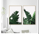Miico Hand Painted Combination Decorative Paintings Botanic Leaves Paintings Wall Art For Home Decoration