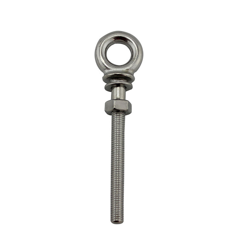 Stainless Steel Marine Grade Lifting Eye Bolts Long Shank Nut & Washer M8x80mm