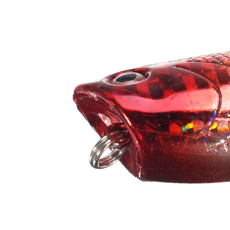 ZANLURE 7cm Topwater Popper Freshwater Floating Fishing Lure Bass Bait Tackle Crankbait