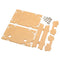 3Pcs Transparent Acrylic Sheet Housing Case For DSP & PLL Digital Stereo FM Radio Receiver Module