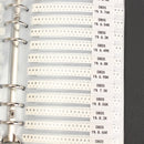 5525PCS 221 Values 0805 Chip Resistors SMD 1% 0-20M Assortment Kit Sample Book