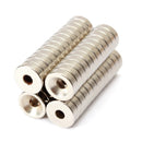 Effetool 50pcs N50 10x3mm Strong Ring Magnets 3mm Hole Rare Earth Neodymium Magnet