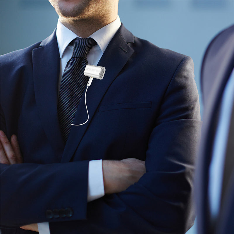 Yanmai R977 Lavalier Omnidirectional Condenser Microphone Clip-on Lapel Condenser Microphone For PC Phone iPad Camera Windows