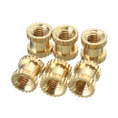 Suleve M3BN2 100pcs M3x5x5mm Metric Threaded Brass Knurl Round Insert Nuts