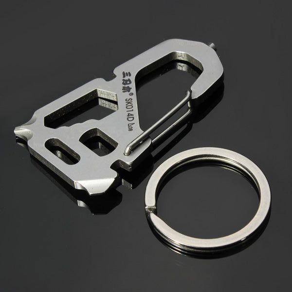 Sanrenmu SK014D Multi Tools Kit Nail Puller Wrench Opener Keychain