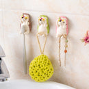 Honana BX Resin Shy Hedgehog Toothbrush Suction Holder Wall Mount Plug Socket Organizer Sundry Key