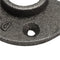 10Pcs Reinforced Black Flange Iron Pipe Wall Mount Floor Fitting Plumbing Threaded  Iron Casting Flange