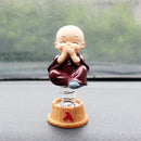 Car Decoration Four Is Not Small Monk Shaking Head Ornaments Creative Resin Car Car Shaking Head Ornaments