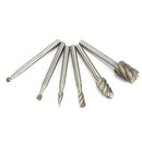 Doersupp 6Pcs 1/8 Inch Shank Milling Rotary File Burrs Bit Set Woodworking Carving Tools