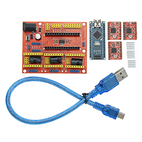 Geekcreit CNC Shield V4+ With Nano 3.0 A4988 Stepper Motor Driver Board For Arduino - products that work with official Arduino boards