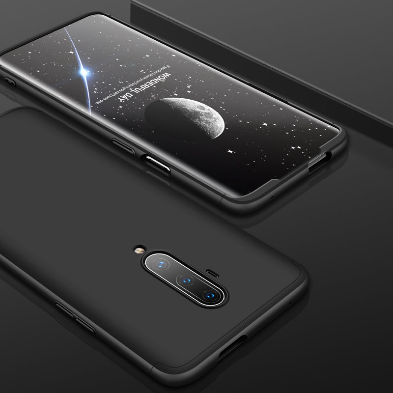 For OnePlus 7T Pro Case Bakeey Double Dip 360 Hard PC Full Cover Shockproof Protective Case