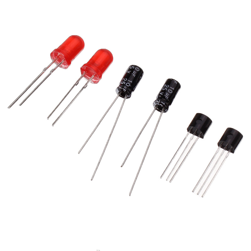 DIY Electronic Kit Set Cartoon Bear LED Flash Light Production Kit Simple Flash Parts DIY Skill Competition Triode Soldering