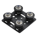 Machifit V-Slot Gantry Plate Five Roulette Special Slide Plate for 2020 Aluminum Profile CNC Router Machine