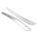 Pair Chrome Wind Shield Side Trim For Harley Road Glide FLTRU FLTRX 2015-2017