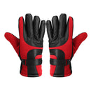 Motorcycle Leather Gloves Touch Screen Winter Warm Waterproof Red Blue Black Grey
